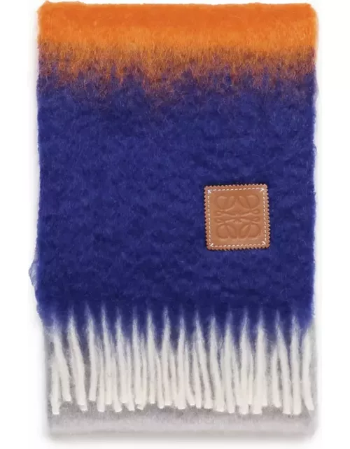 Loewe Wool And Mohair Striped Scarf
