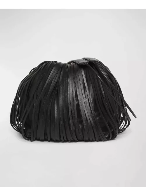 Dumpling Fringe Leather Crossbody Bag