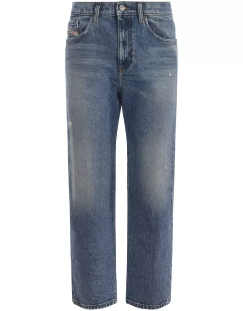 Diesel Distressed Straight-leg Jeans Jean