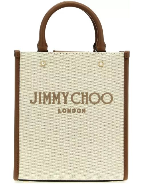 Jimmy Choo Avenue Logo Embroidered Mini Tote Bag