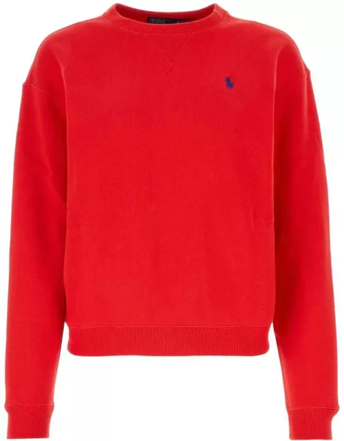 Polo Ralph Lauren Red Cotton Blend Sweatshirt