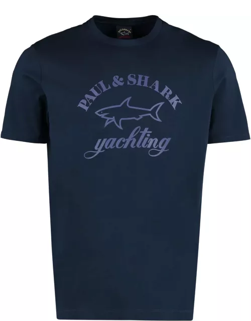 Printed Cotton T-shirt Paul & Shark
