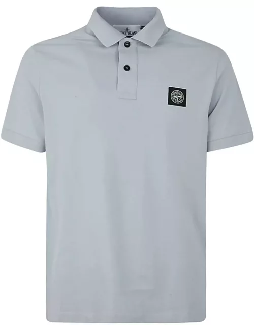 Stone Island Compass Patch Short-sleeved Polo Shirt