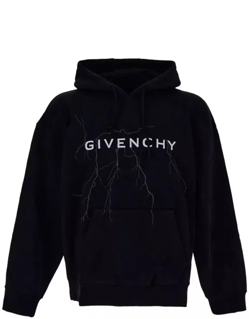 Givenchy Hoodie With Logo And Lighting Motif