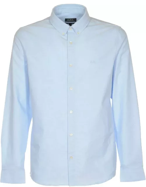 A.P.C. Buttoned Long-sleeved Shirt