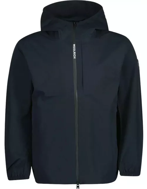 Woolrich Logo-patch Hooded Zipped Jacket