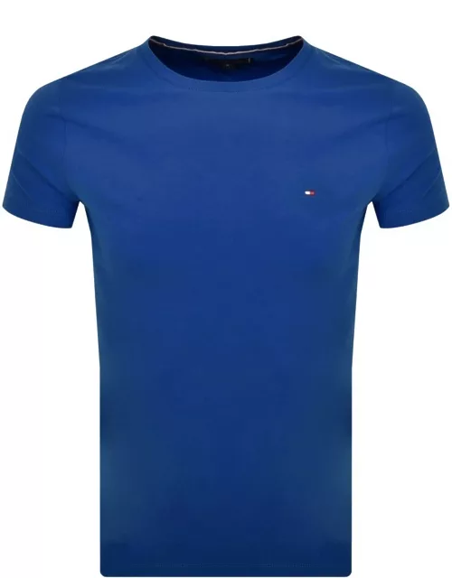 Tommy Hilfiger Stretch Logo T Shirt Blue