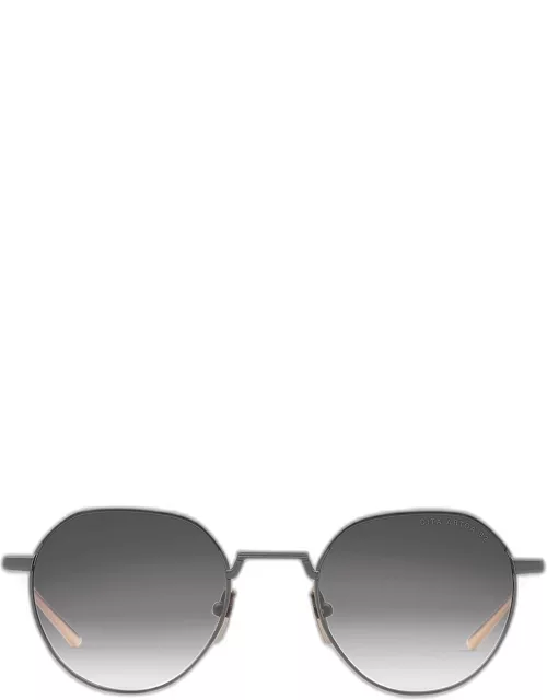 Men's Artoa.82 Titanium Round Sunglasse