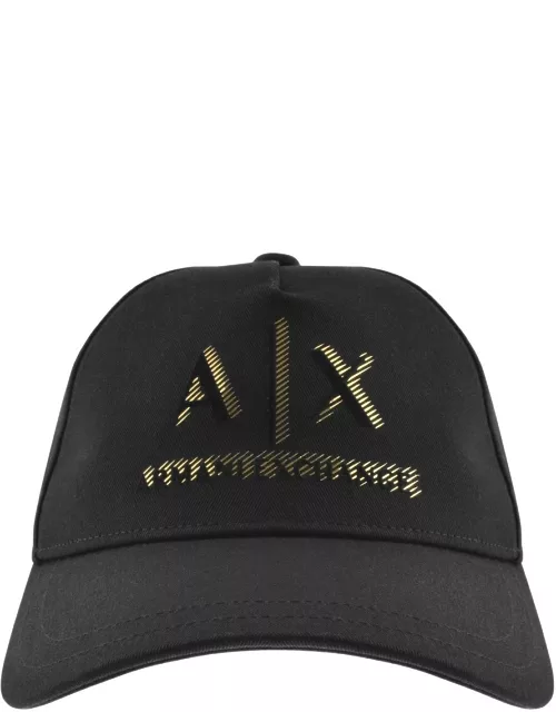 Armani Exchange Logo Baseball Cap Black
