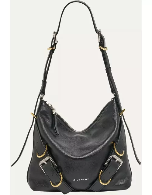 Voyou Small Crossbody Bag in Tumbled Leather