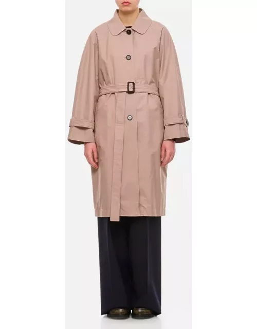 Max Mara The Cube Ftrench Single Breasted Coat Rose