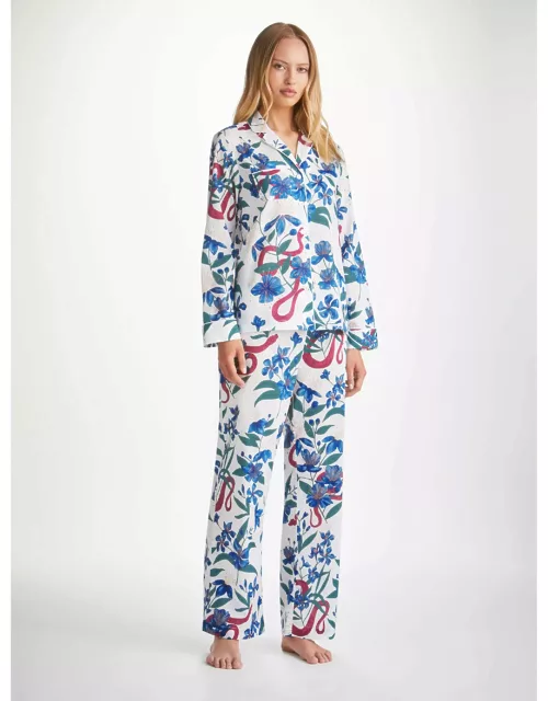 Derek Rose Women's Pyjamas Ledbury 68 Cotton Batiste Multi