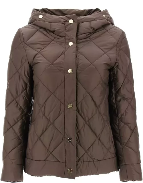 MAX MARA THE CUBE water-proof canvas reversible down jacket