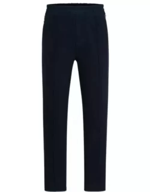 Porsche x BOSS tracksuit bottoms with embroidered logo- Dark Blue Men's Jogging Pant