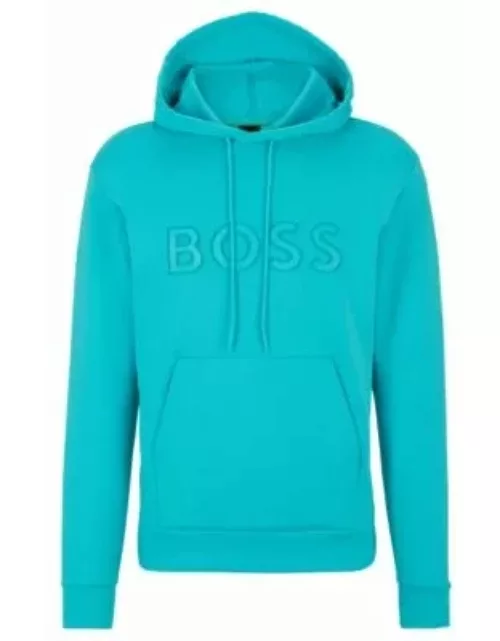 Hoodie with logo print- Light Green Men's Tracksuit