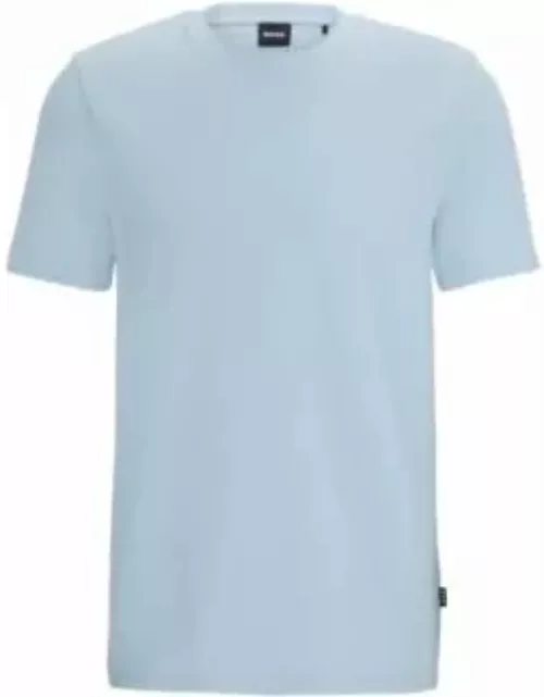 T-shirt with bubble-jacquard structure- Light Blue Men's T-Shirt