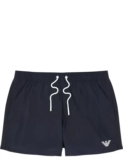 Emporio Armani Logo-embroidered Shell Swim Shorts - Navy