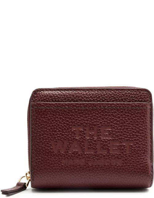 Marc Jacobs The Wallet Mini Leather Wallet - Burgundy