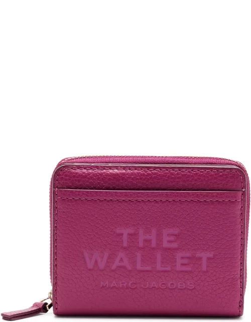 Marc Jacobs The Wallet Mini Leather Wallet - Dark Pink
