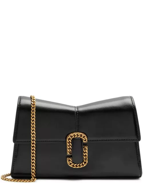 Marc Jacobs The St Marc Leather Wallet-on-chain - Black