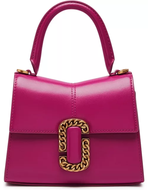 Marc Jacobs The St Marc Mini Leather top Handle bag - Dark Pink