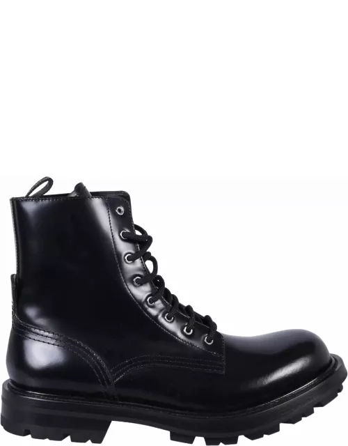 Alexander McQueen Lace Leather Boot