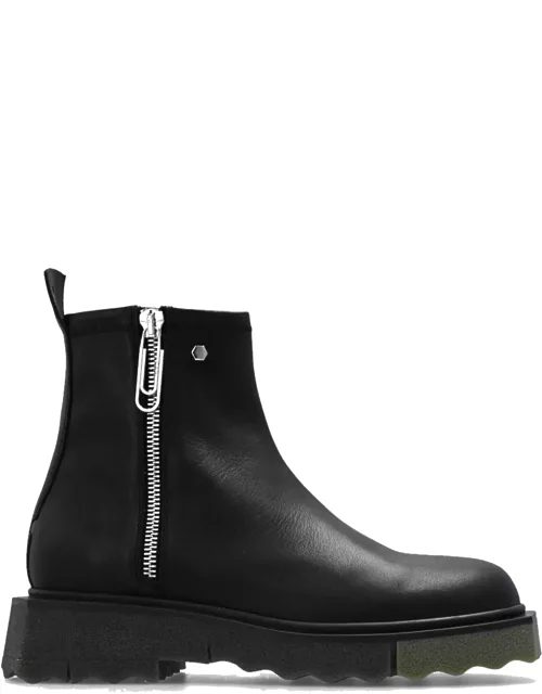 Off-White Ankle Leather Boot