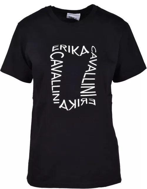 Erika Cavallini Womens Black T-shirt