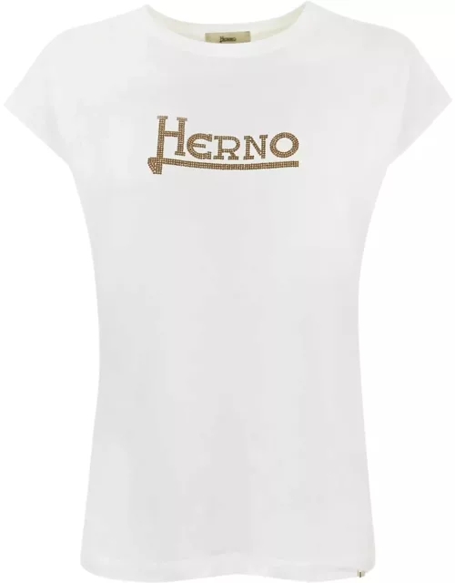 Herno Logo Cotton T-shirt
