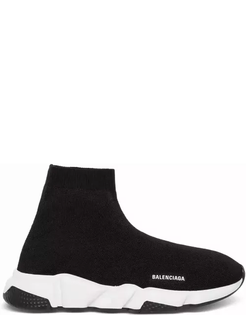 speed Black Sneakers With Logo Balenciaga In Stretch Fabric Woman