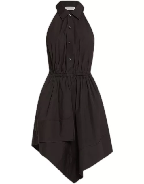 Aria Sleeveless Button-Front A-Line Mini Dres
