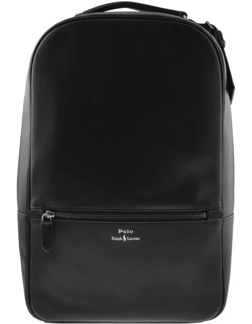 Ralph Lauren Leather Backpack Black