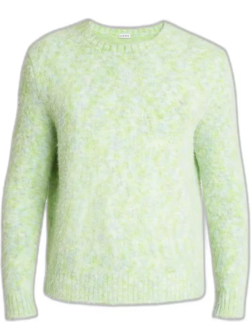 Men's Marled Wool-Blend Sweater