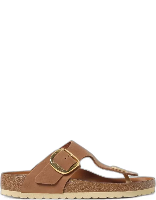 Flat Sandals BIRKENSTOCK Woman colour Brown