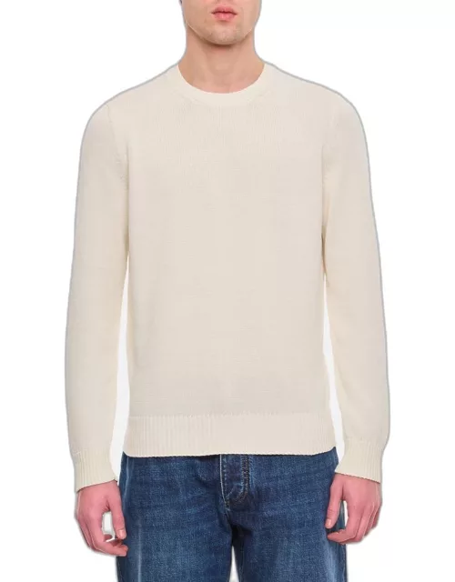 Drumohr Crewneck Sweater White