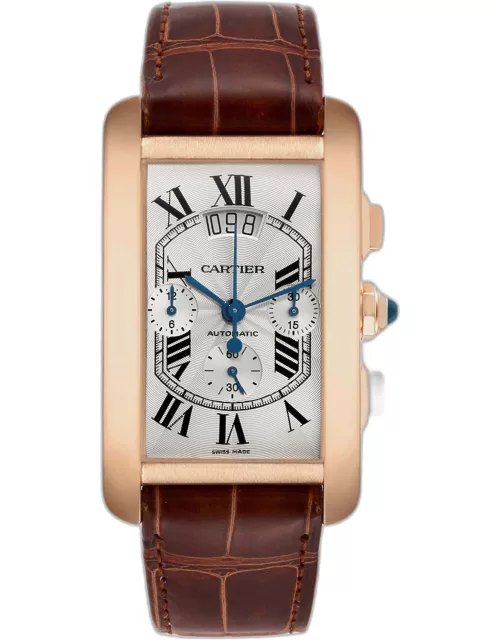 Cartier Tank Americaine XL Chronograph Rose Gold Men's Watch W2610751 52 x 31.1 m