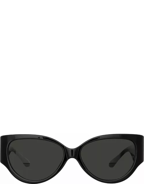 Connie Cat Eye Sunglasses in Black