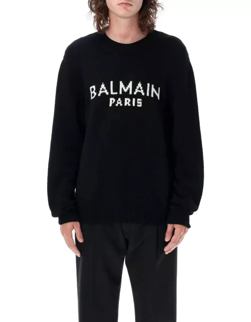 Balmain Jacquard Logo Sweater