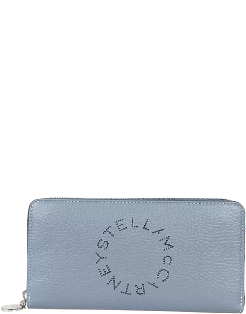Stella McCartney Zip Wallet Embossed Grainy Mat