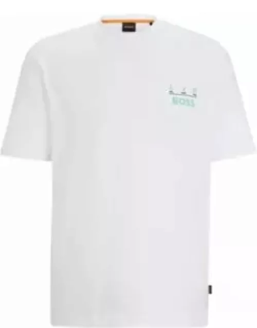 Relaxed-fit T-shirt in with seasonal artwork- White Men's T-Shirt