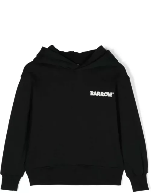 Barrow Black Hoodie With Front And Back Logo