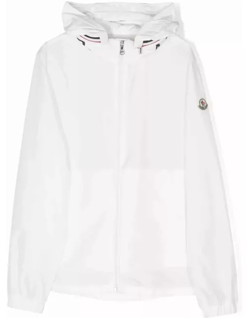 Moncler White Aidrian Hooded Jacket