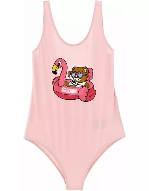 Moschino One-piece Swimsuit With Logo Print