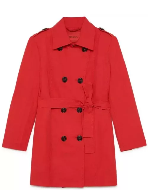 Max & Co. Belted Double-breasted Long Sleeved Coat