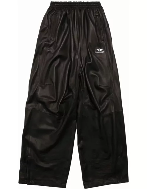 Balenciaga 3b Sports Icon Leather Track Trouser