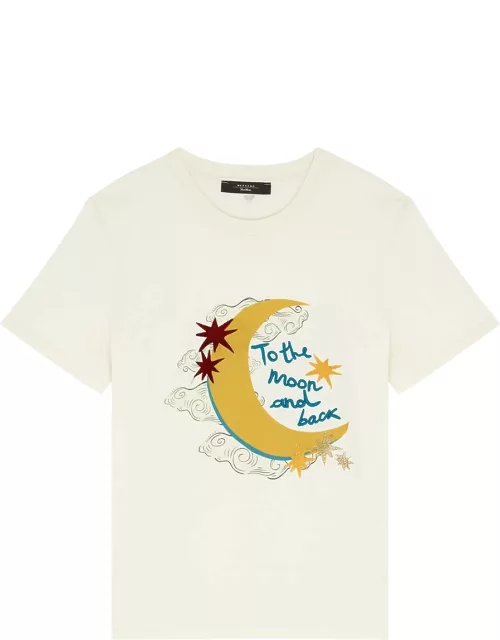 Max Mara Weekend Cinema Printed Cotton T-shirt - Ivory - S (UK8-10 / S)