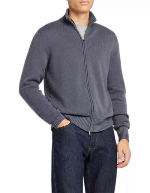 Men's Cashmere Parksville Full-Zip Sweater