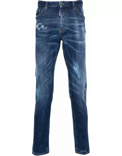 Dsquared2 Blue Stretch-cotton Jean