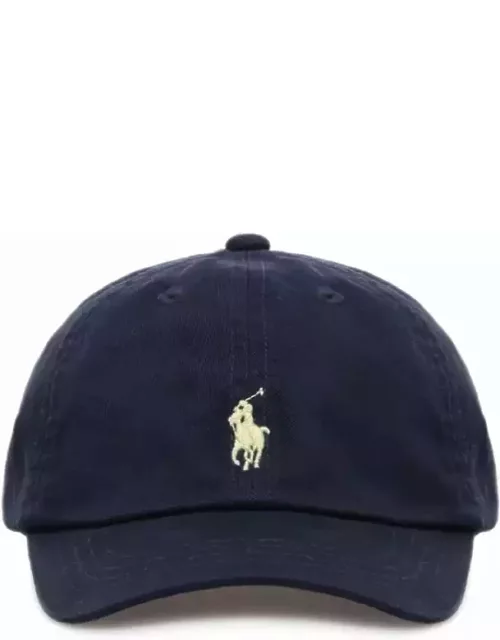 Polo Ralph Lauren Blue Cotton Hat With Logo