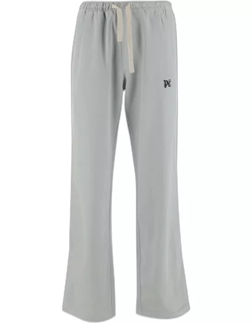 Palm Angels Cotton Blend Track Pants With Logo